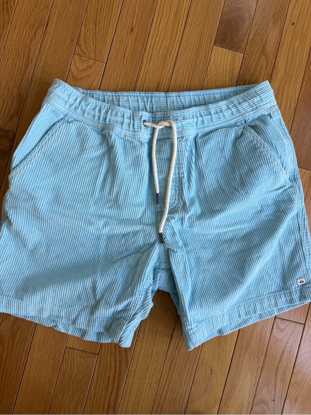 Quiksilver‎ Light Blue Corduroy Shorts with Drawstring